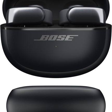 Bose Ultra Open Earbuds - Bluetooth Open Ear Earbuds with OpenAudio for Awareness, Clip-On Design for Comfort, Water Resistant, Up to 48 Hrs of Playtime, Black