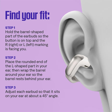 Bose Ultra Open Earbuds - Bluetooth Open Ear Earbuds with OpenAudio for Awareness, Clip-On Design for Comfort, Water Resistant, Up to 48 Hrs of Playtime, Black