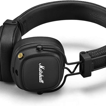 Marshall Major IV On-Ear Bluetooth Headphone, 80+ Hours of Wireless Playtime with Wireless Charging - Black