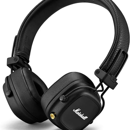 Marshall Major IV On-Ear Bluetooth Headphone, 80+ Hours of Wireless Playtime with Wireless Charging - Black